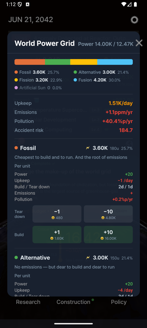 World power grid — the mix of fossil, alternative, fission and fusion, and what it costs to run